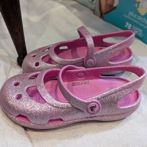 Kids Pink Glitter Shoes